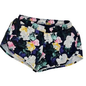 Old Navy Active Women XS Go-Dry Semi-Fitted Brief-Lined Running Shorts Floral‎